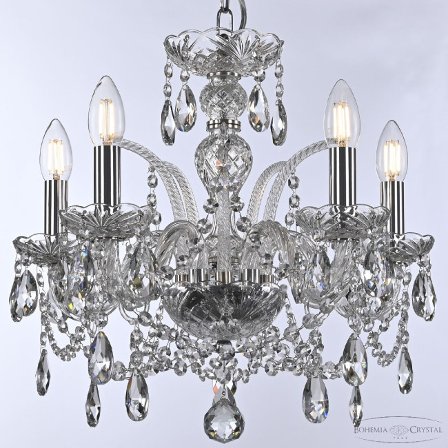 Подвесная люстра Bohemia Ivele Crystal 105/5/141 Ni Подвесная люстра Bohemia Ivele Crystal 105/5/141 Ni