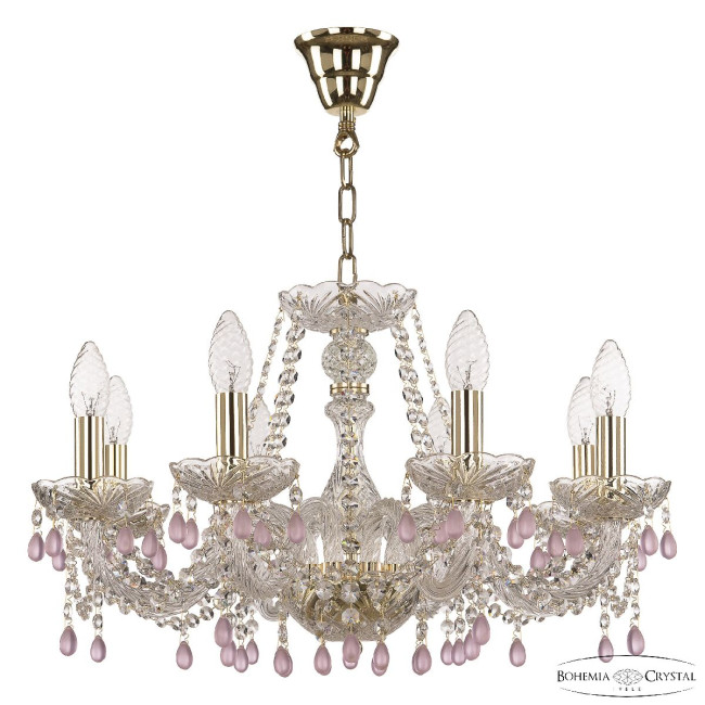 Подвесная люстра Bohemia Ivele Crystal 112/8/195 G V7010 Подвесная люстра Bohemia Ivele Crystal 112/8/195 G V7010