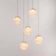 Подвесной светильник MD25030003-5A gold/clear Подвесной светильник MD25030003-5A gold/clear
