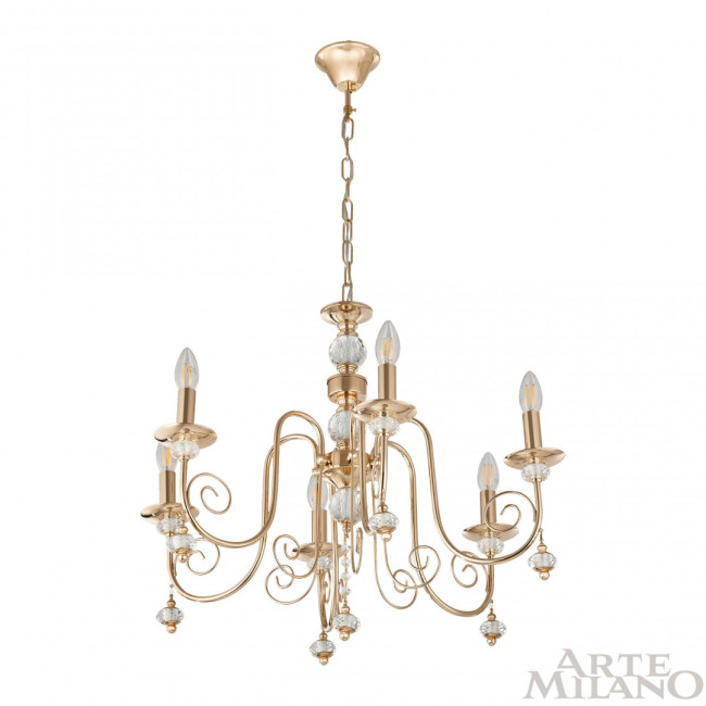 Подвесная люстра Arte Milano 346109/6 FGD Подвесная люстра Arte Milano 346109/6 FGD