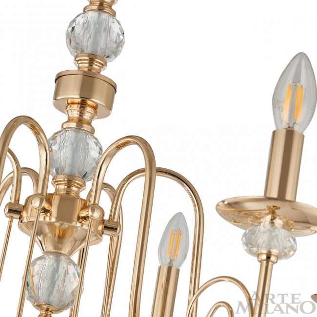 Подвесная люстра Arte Milano 346109/6 FGD Подвесная люстра Arte Milano 346109/6 FGD