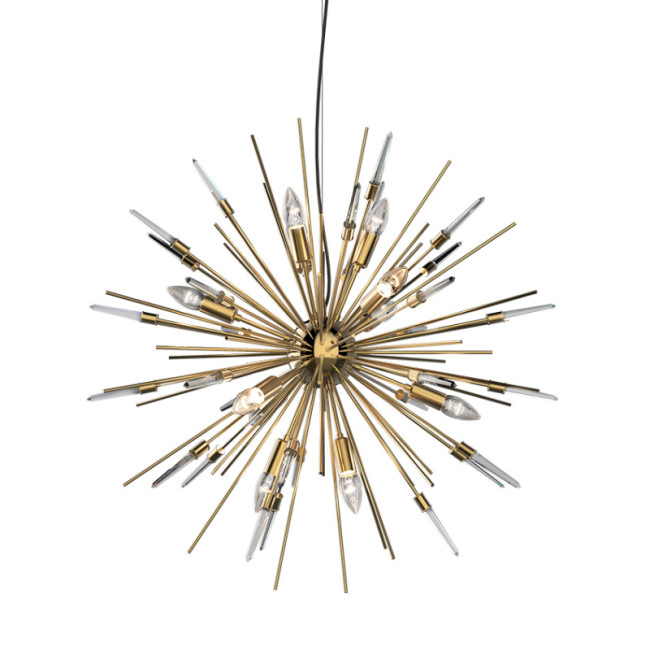 Подвесная люстра Delight Collection Boivin MD2094-12A gold/clear crystal Подвесная люстра Delight Collection Boivin MD2094-12A gold/clear crystal