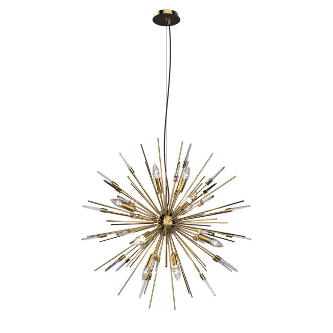 Подвесная люстра Delight Collection Boivin MD2094-12A gold/clear crystal Подвесная люстра Delight Collection Boivin MD2094-12A gold/clear crystal