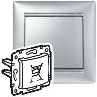 Розетка телефонная RJ11 Legrand Valena Classic 694347 Розетка телефонная RJ11 Legrand Valena Classic 694347