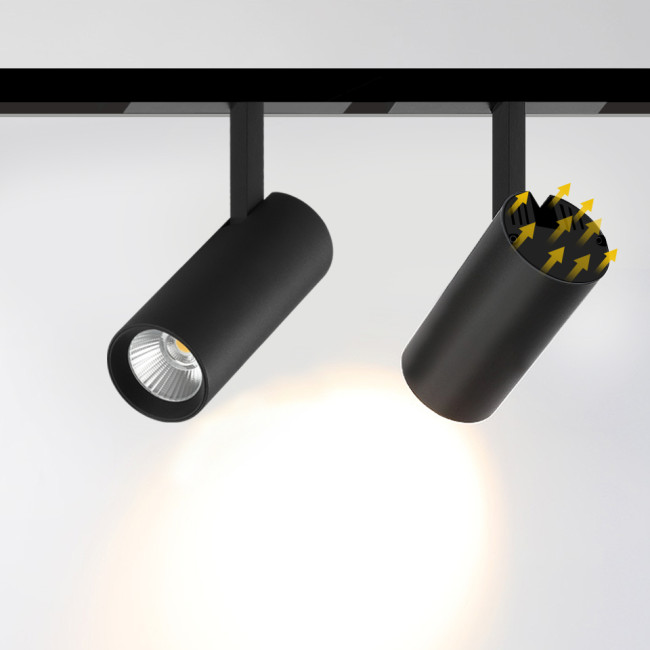 Трековый магнитный светильник iLedex Vision SMART 4822-007-D75-30W-38DG-BK