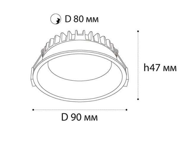 Встраиваемый светильник Italline IT08-8013 white 4000K