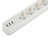 Сетевой фильтр Эра USF-4es-1,5m-3xUSBA-W Б0059567