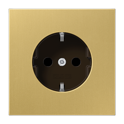 Розетка 2K+З со шторками Jung ME1520KIC Розетка 2K+З со шторками Jung ME1520KIC