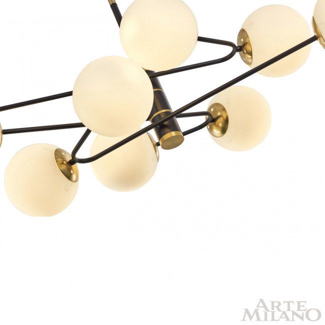 Люстра на штанге Arte Milano 272708/9 BK/GD