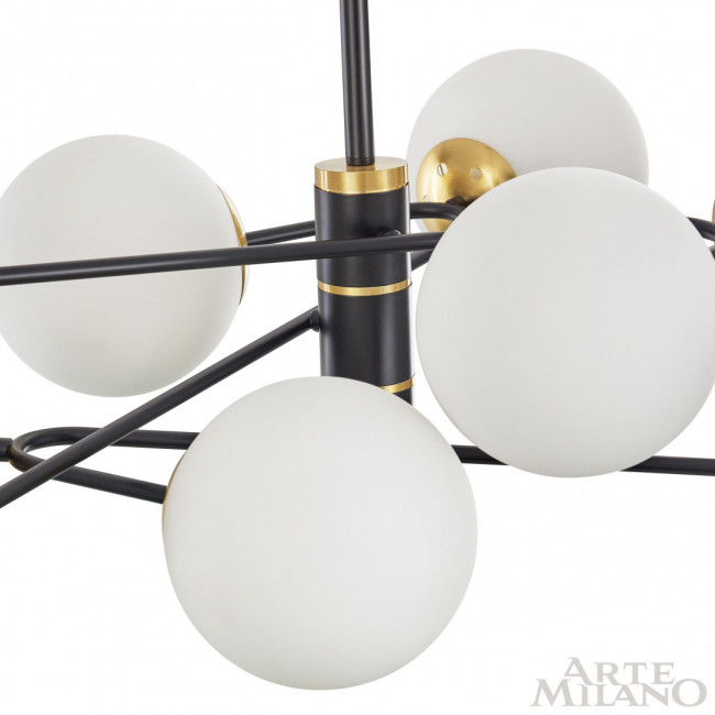Люстра на штанге Arte Milano 272708/9 BK/GD