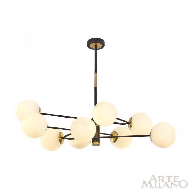 Люстра на штанге Arte Milano 272708/9 BK/GD