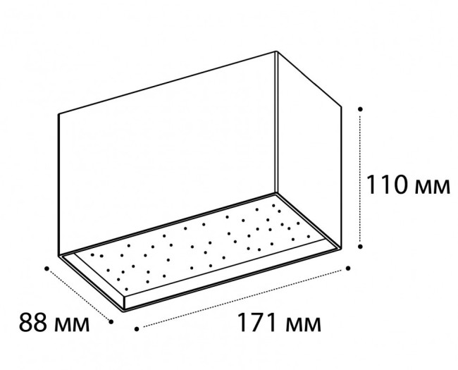 Накладной светильник Italline DL 3029 black 3000K