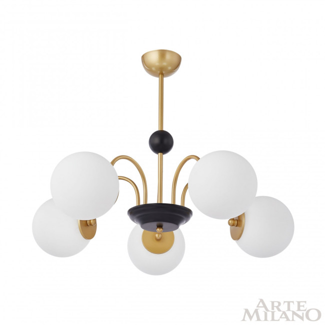 Люстра на штанге Arte Milano Napoli 312066/D700/5 BS/BK