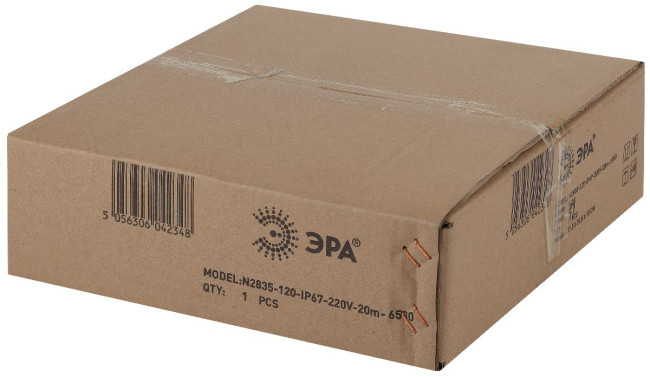 Светодиодная неоновая лента Эра 220В 2835 7Вт/м 6500К 20м IP67 N2835-120-IP67-220V-20m-6500 Б0043073