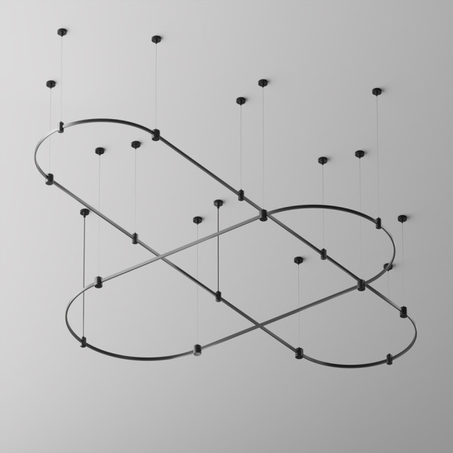 Шинопровод магнитный полукруг Maytoni Flarity TRX154-SR-D650-B