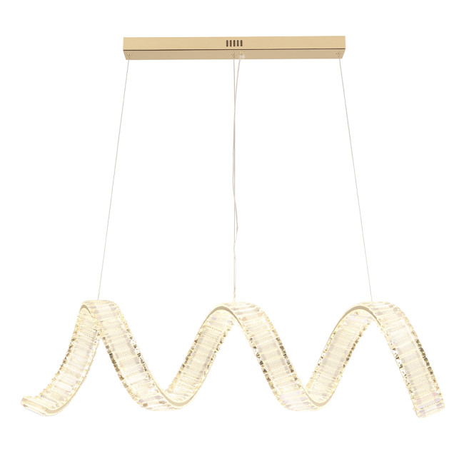 Подвесная люстра Crystal Lux MUSIKA SP100W LED L1200 GOLD Подвесная люстра Crystal Lux MUSIKA SP100W LED L1200 GOLD