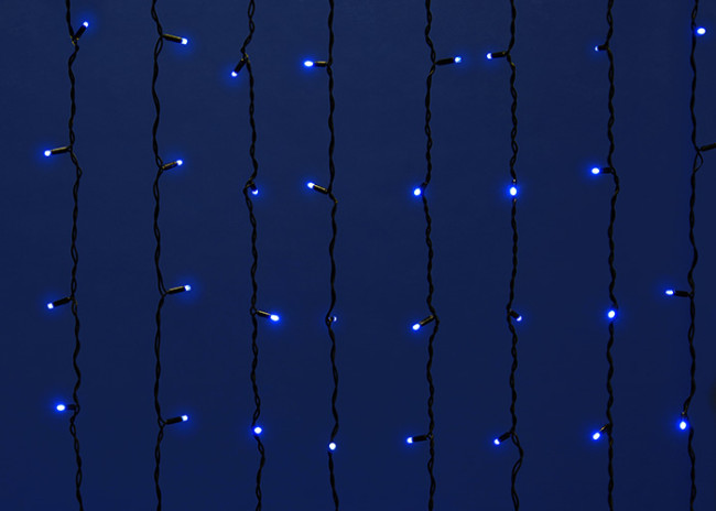 Уличная светодиодная гирлянда Uniel занавес (UL-00003936) синий ULD-C2030-240/TBK Blue IP67