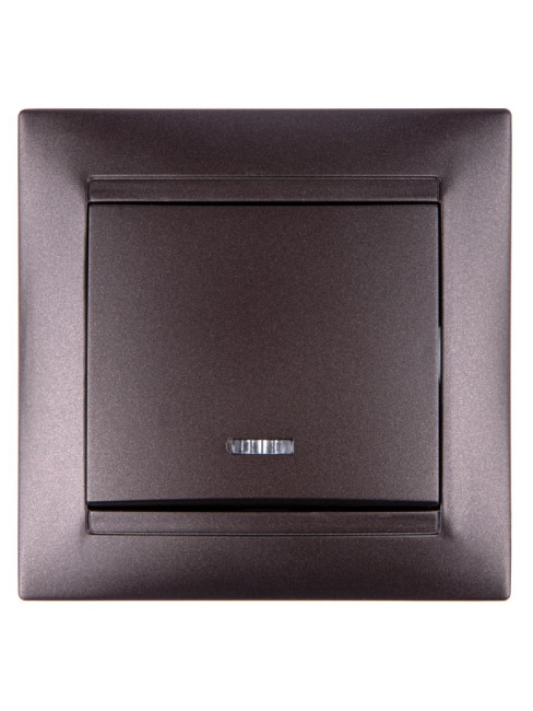 Выключатель одноклавишный с подсветкой Лама TDM Electric SQ1815-0504 Выключатель одноклавишный с подсветкой Лама TDM Electric SQ1815-0504