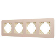 Рамка на 4 поста алюминиевая Arlight FRM-AKIRY-SFAL-4-GD 049745