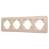 Рамка на 4 поста алюминиевая Arlight FRM-AKIRY-SFAL-4-GD 049745 Рамка на 4 поста алюминиевая Arlight FRM-AKIRY-SFAL-4-GD 049745