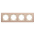 Рамка на 4 поста алюминиевая Arlight FRM-AKIRY-SFAL-4-GD 049745 Рамка на 4 поста алюминиевая Arlight FRM-AKIRY-SFAL-4-GD 049745