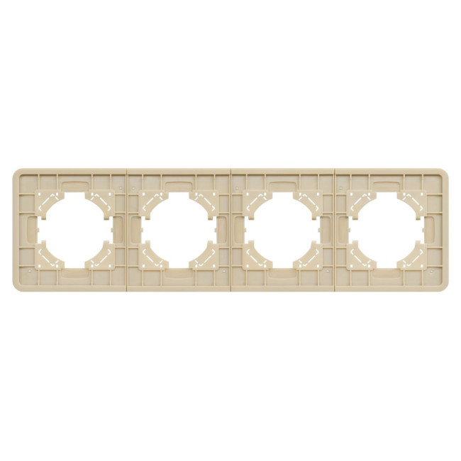 Рамка на 4 поста алюминиевая Arlight FRM-AKIRY-SFAL-4-GD 049745 Рамка на 4 поста алюминиевая Arlight FRM-AKIRY-SFAL-4-GD 049745