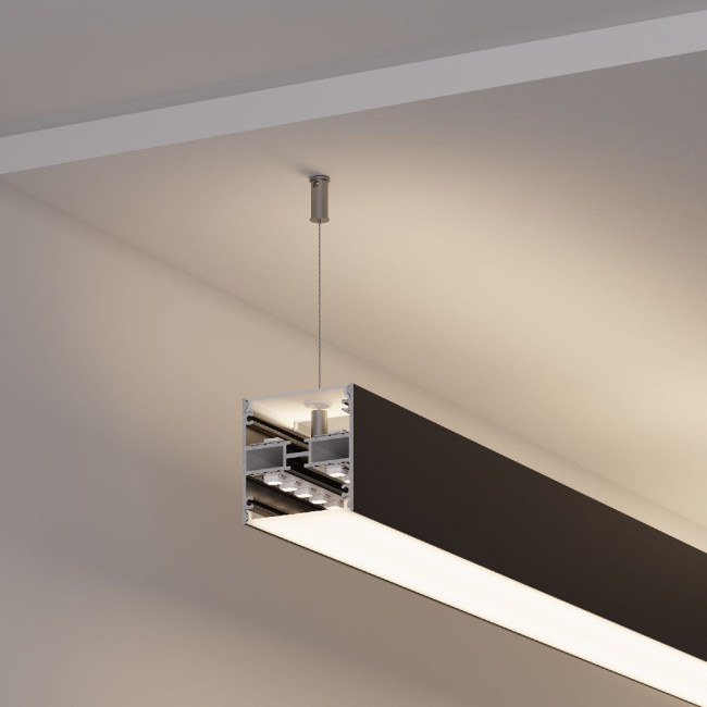 Алюминиевый профиль Arlight LINE-5050-DUAL-2000 ANOD 045654 Алюминиевый профиль Arlight LINE-5050-DUAL-2000 ANOD 045654