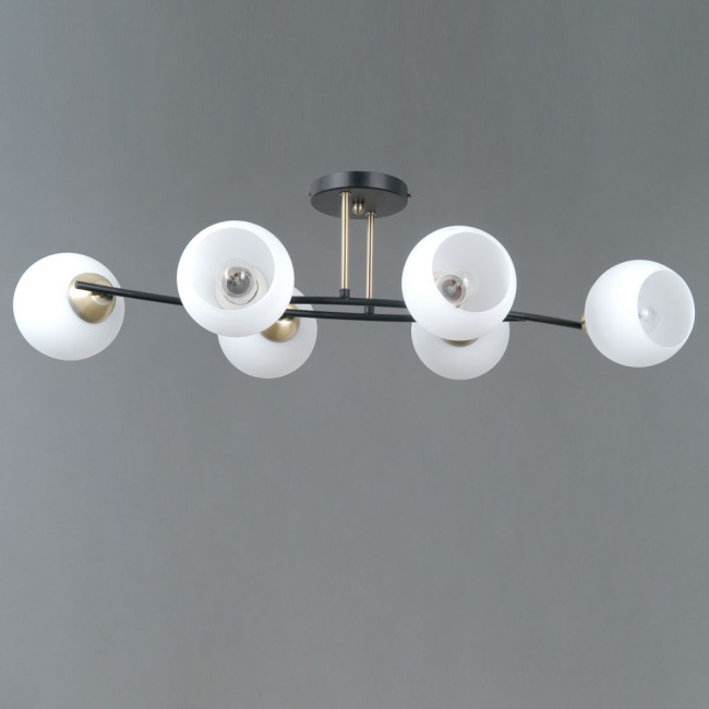 Потолочная люстра Illumico IL0798-6CSQ-25 BK AB TRENTO Потолочная люстра Illumico IL0798-6CSQ-25 BK AB TRENTO