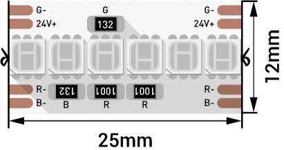 Светодиодная лента DesignLed DSG8A240-24-RGB-33 005762 Светодиодная лента DesignLed DSG8A240-24-RGB-33 005762