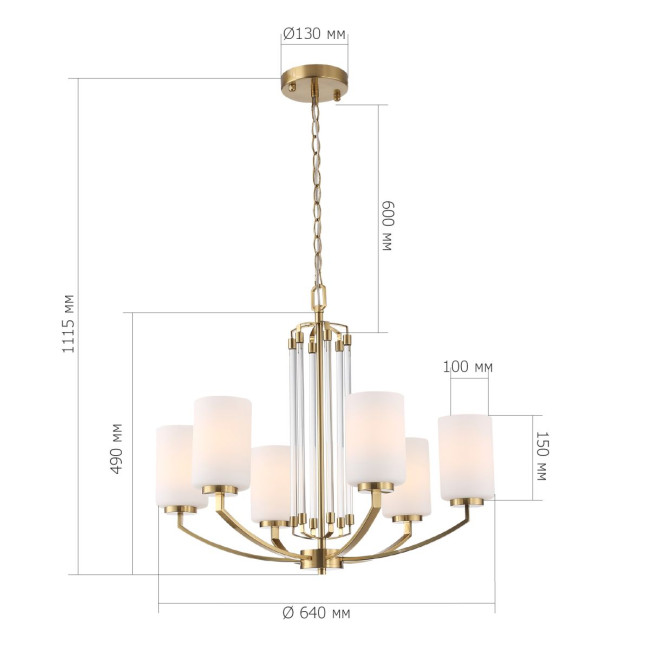 Подвесная люстра  ST Luce Опал SL1403.303.06
