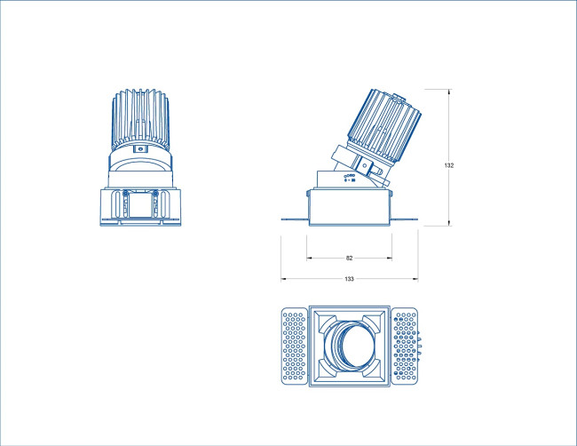 Встраиваемый светильник Fiberli MR1215 (квадратная рамка) 12130106 Встраиваемый светильник Fiberli MR1215 (квадратная рамка) 12130106