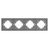 Рамка пластиковая на 4 поста Arlight FRM-TENDO-PL-4-GR 053849 Рамка пластиковая на 4 поста Arlight FRM-TENDO-PL-4-GR 053849