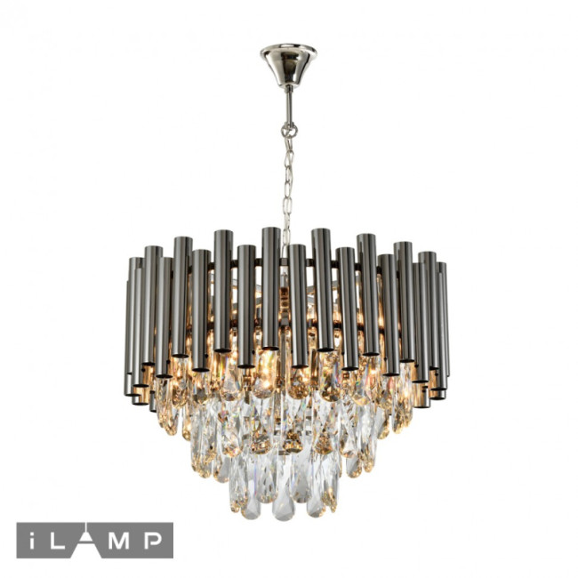 Подвесная люстра iLamp Savage P9510-4 Nickel Подвесная люстра iLamp Savage P9510-4 Nickel
