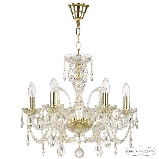Подвесная люстра Bohemia Ivele Crystal 105/6/165 G Подвесная люстра Bohemia Ivele Crystal 105/6/165 G