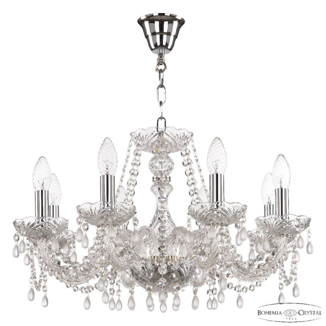 Подвесная люстра Bohemia Ivele Crystal 112/8/195 Ni V0300 Подвесная люстра Bohemia Ivele Crystal 112/8/195 Ni V0300