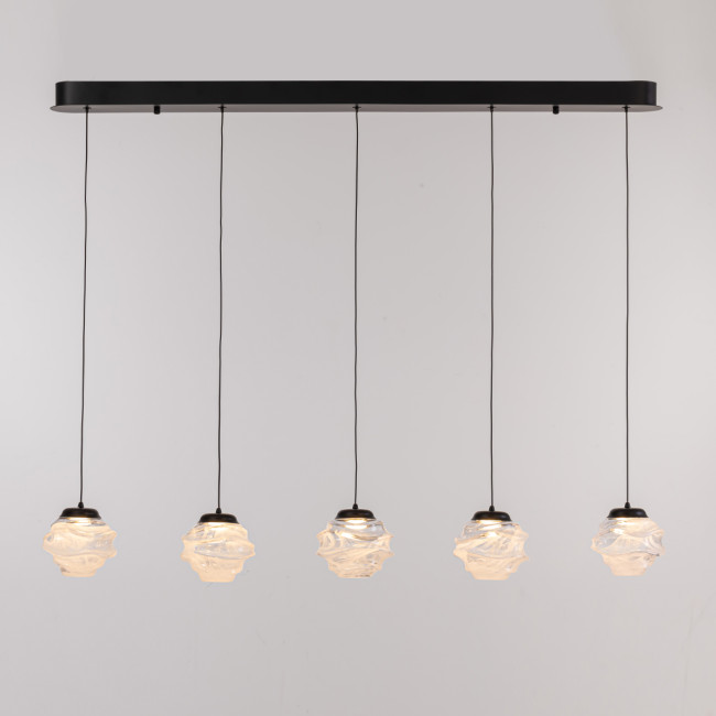Подвесной светильник MD25030003-5B matt black/clear Подвесной светильник MD25030003-5B matt black/clear