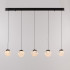 Подвесной светильник MD25030003-5B matt black/clear Подвесной светильник MD25030003-5B matt black/clear
