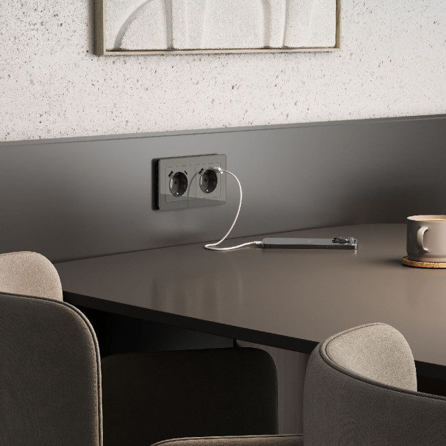 Розетка с заземлением, шторками и USB тип A+C Werkel 4690389197536 W1171744 a064093 Розетка с заземлением, шторками и USB тип A+C Werkel 4690389197536 W1171744 a064093