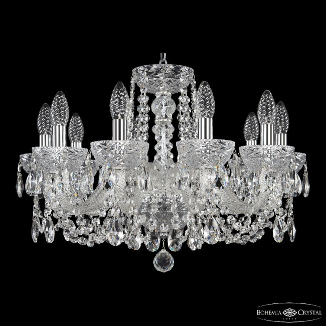 Подвесная люстра Bohemia Ivele Crystal 5402/10/195 Ni Clear/M-1F Подвесная люстра Bohemia Ivele Crystal 5402/10/195 Ni Clear/M-1F