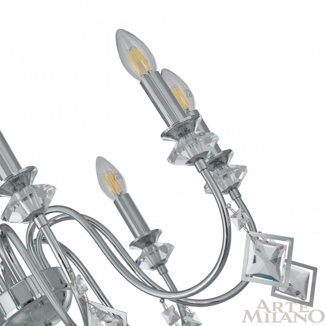 Подвесная люстра Arte Milano 342101/8 CR Подвесная люстра Arte Milano 342101/8 CR