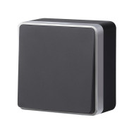 Выключатель одноклавишный Werkel Gallant (черный с серебром) W5010034 4690389163777 a051160