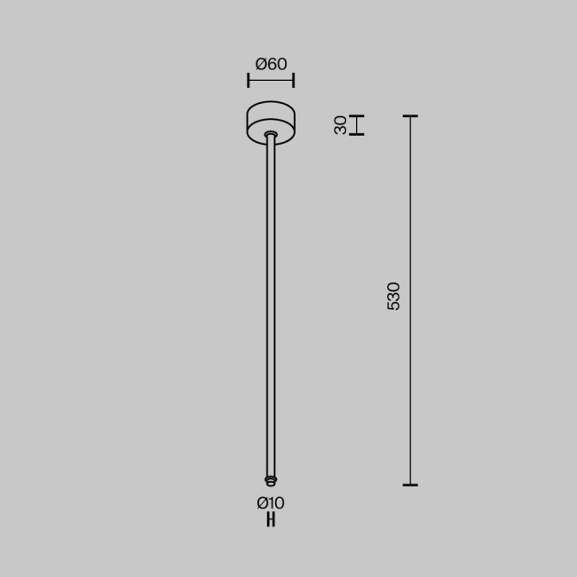 Подвес на жестком основании с потолочной чашей Maytoni Shelf CA030C-SL-L500-B Подвес на жестком основании с потолочной чашей Maytoni Shelf CA030C-SL-L500-B