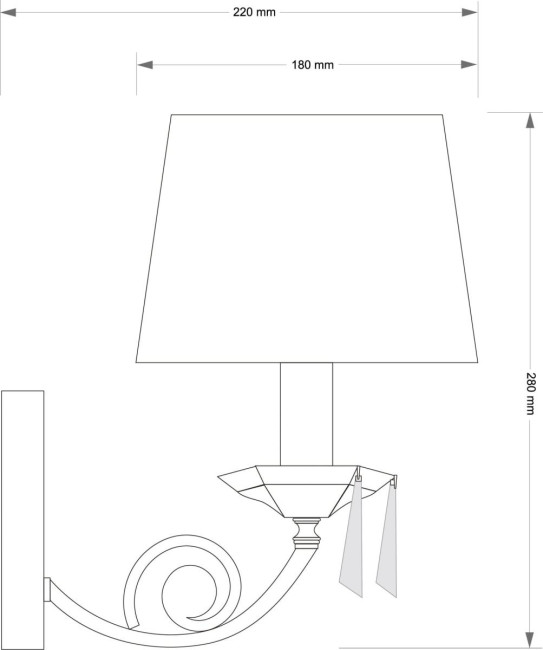 Бра Kutek Monza MON-K-1(P/A) Бра Kutek Monza MON-K-1(P/A)