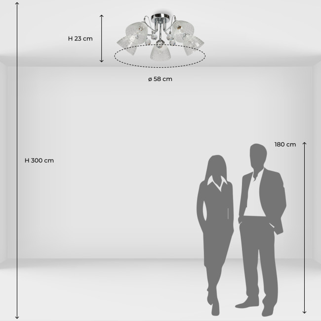 Потолочная люстра De Markt Блеск 315016305 Потолочная люстра De Markt Блеск 315016305