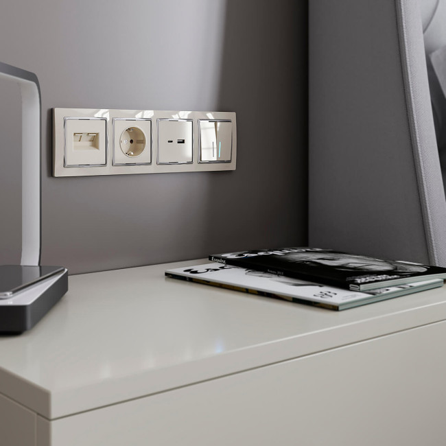 Розетка двойная Ethernet RJ-45 Werkel слоновая кость W1181103 4690389155864 Розетка двойная Ethernet RJ-45 Werkel слоновая кость W1181103 4690389155864