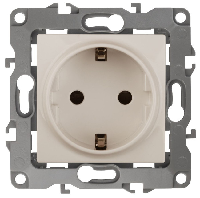 Розетка 2P+E Schuko со шторками Эра 12-2102-02 Б0014688 Розетка 2P+E Schuko со шторками Эра 12-2102-02 Б0014688
