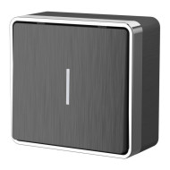 Выключатель одноклавишный с подсветкой Werkel Gallant графит рифленый W5010104 4690389163814 Выключатель одноклавишный с подсветкой Werkel Gallant графит рифленый W5010104 4690389163814