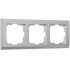 Рамка на 3 поста Werkel Stark серебряный W0031806 4690389161858 Рамка на 3 поста Werkel Stark серебряный W0031806 4690389161858