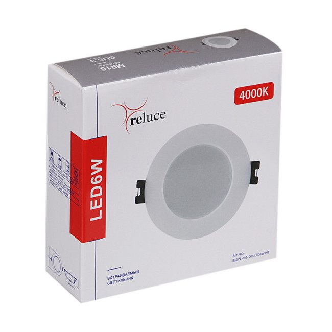 Точечный светильник Reluce 81121-9.0-001 LED6W WT Точечный светильник Reluce 81121-9.0-001 LED6W WT