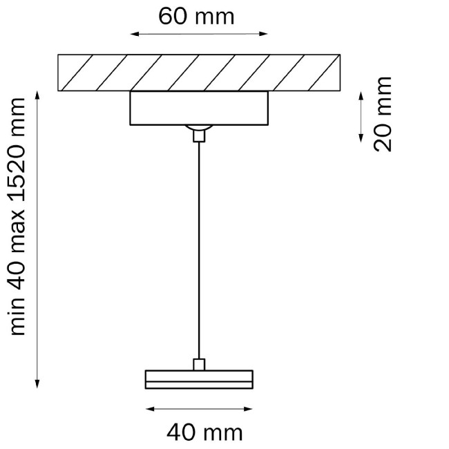 Подвес для трековых светильников Lightstar Barra 505177 Подвес для трековых светильников Lightstar Barra 505177